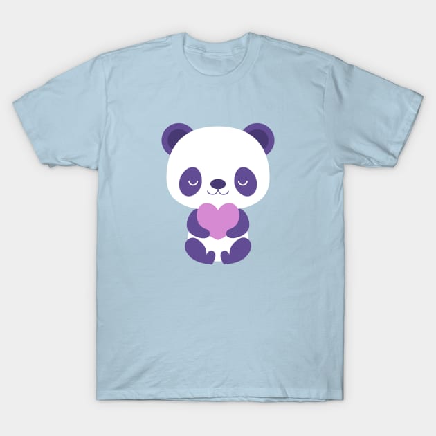 Cute purple baby pandas T-Shirt by petitspixels